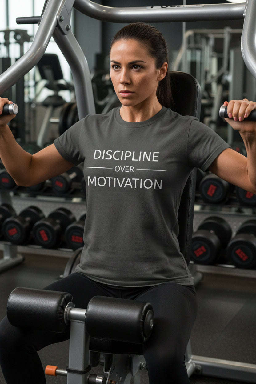 Show Up Anyway T-Shirt — One More Set Co. Inspirational Workout Tee