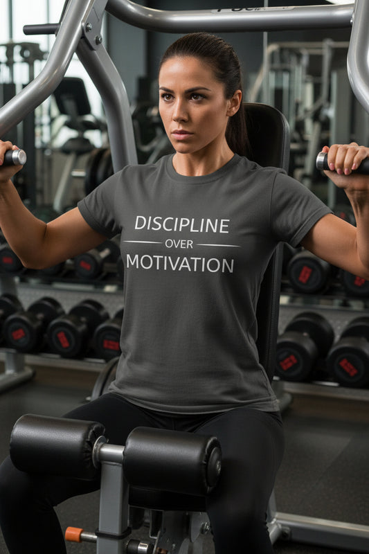 Show Up Anyway T-Shirt — One More Set Co. Inspirational Workout Tee