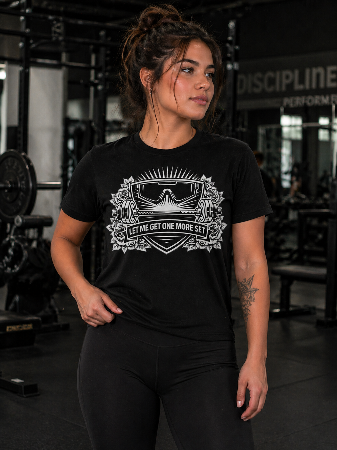 Grit & Roses "Let Me Get One More Set" Gym Tee